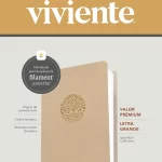 BIBLIA NTV ULTRAFINA LETRA GRANDE SENTIPIEL CAFÉ CLARO FILO BLANCO CON FILAMENT