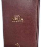 BIBLIA RVR60 045 CLASICO CAFE CON CIERRE TAMAÑO PORTATIL