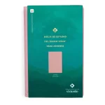 BIBLIA NTV DE ESTUDIO DEL DIARIO VIVIR PARA JOVENES PIEL ROSA FILO DORADO CON FILAMENT