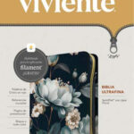 BIBLIA NTV ULTRAFINA SENTIPIEL ZIPER FLORAL FILO BLANCO CON FILAMENT