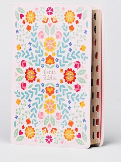 FLOR BIBLIA RV60 FLOREADA CON INDICE TAMAÑO GRANDE - Imagen 1