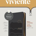 BIBLIA NTV ULTRAFINA LETRA GRANDE SENTIPIEL CON  ZIPER GRIS FILO BLANCO CON FILAMENT