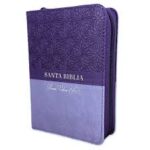 BIBLIA RVR60 025 CLASICA LILA CON INDICE Y CIERRE TAMAÑO BOLSILLO