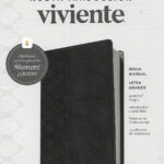 BIBLIA NTV MANUAL LETRA GRANDE PIEL NEGRO FILO PLATEADO CON FILAMENT