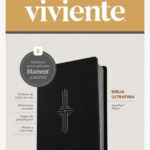 BIBLIA NTV ULTRAFINA SENTIPIEL NEGRA FILO PLATEADO CON FILAMENT