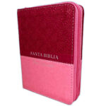BIBLIA RVR60 025 CLASICA ROSADA CON INDICE Y CIERRE TAMAÑO BOLSILLO