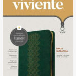 BIBLIA NTV ULTRAFINA SENTIPIEL ZIPER VERDE FILO BLANCO CON FILAMENT