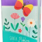 BIBLIA RVR60 025 CELESTE MARIPOSA CON CIERRE TAMAÑO BOLSILLO