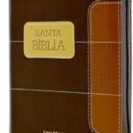BIBLIA RVR60 045 CAFE TRICOLOR CON INDICE Y CIERRE TAMAÑO PORTATIL