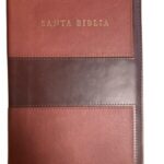 BIBLIA RVR60 DÚO CAOBA SIMIL PIEL CON INDICE Y CIERRE TAMAÑO MANUAL