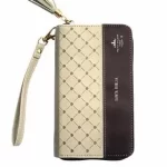 BIBLIA RVR60 015 HORIZONTE CREMA/CAFÉ CON CIERRE TAMAÑO CHEQUERA