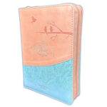 BIBLIA RVR60 045 PAJARO CORAL CON INDICE Y CIERRE TAMAÑO PORTATIL