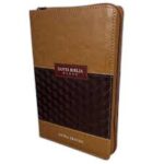 BIBLIA RVR60 065 CLASICA DUO CAFE CON INDICE Y CIERRE TAMAÑO MANUAL
