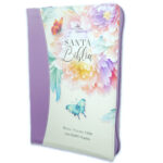 BIBLIA RVR60 068 JARDIN LILA CON INDICE Y CIERRE TAMAÑO MANUAL
