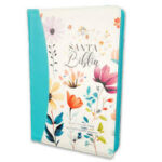 BIBLIA RVR60 088 JARDIN TURQUESA CON INDICE Y CIERRE TAMAÑO GRANDE