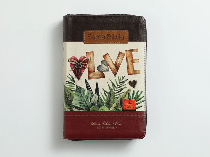 LOVE BIBLIA RVR60 065 LOVE CON INDICE Y CIERRE TAMAÑO MANUAL - Imagen 1