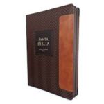 BIBLIA RVR60 095 DUO CAFE CON INDICE Y CIERRE TAMAÑO GRANDE