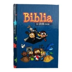 BIBLIA RVR60 025 MI GRAN VIAJE NIÑOS AZUL TAPA DURA TAMAÑO BOLSILLO