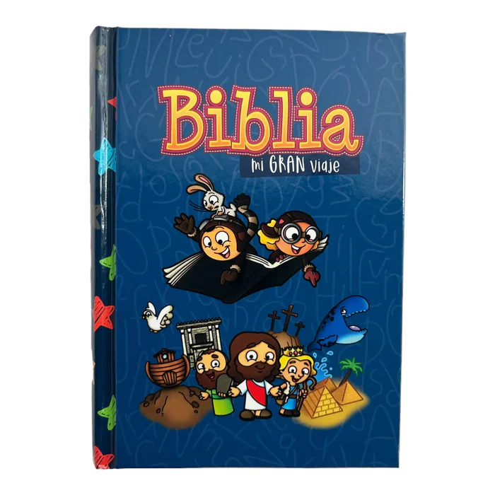MGV AZUL TD BIBLIA RVR60 025 MI GRAN VIAJE NIÑOS AZUL TAPA DURA TAMAÑO BOLSILLO - Imagen 1