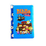BIBLIA RVR60 045 MI GRAN VIAJE NIÑOS AZUL CON CIERRE TAMAÑO PORTATIL