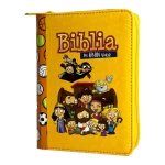 BIBLIA RVR60 025 MI GRAN VIAJE NIÑOS NARANJA CON CIERRE TAMAÑO BOLSILLO