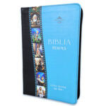 BIBLIA RVR60 065 HEROES AZUL TAMAÑO MANUAL
