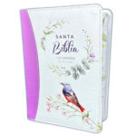 BIBLIA RVR60 045 PRIMAVERA LILA TAMAÑO PORTATIL
