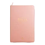 BIBLIA RVR60 065 ROSADO CON INDICE Y CIERRE TAMAÑO MANUAL