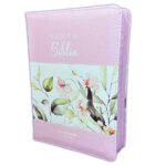 BIBLIA RVR60 045 JARDIN ROSADO CON INDICE Y CIERRE TAMAÑO PORTATIL
