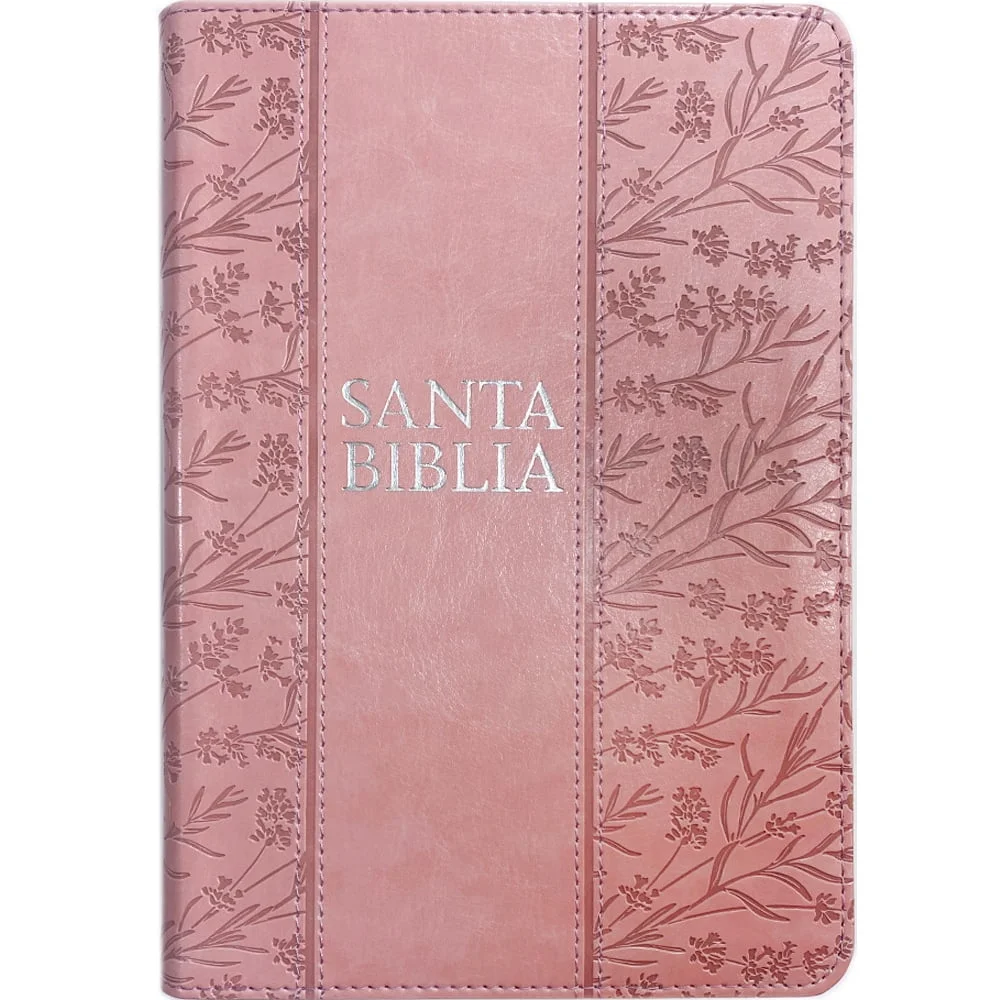ROSADO BIBLIA RVR60 SIMIL PIEL ROSADO TAMAÑO MANUAL - Imagen 1