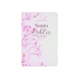 BIBLIA RVR60 065 ROSAS ROSADA TAPA DURA CON ELASTICO TAMAÑO MANUAL