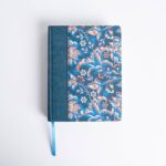 BIBLIA DE APUNTES EDICION ILUSTRADA RVR60 FLOREADA ROSADO AZUL TAPA DURA TELA TAMAÑO MANUAL