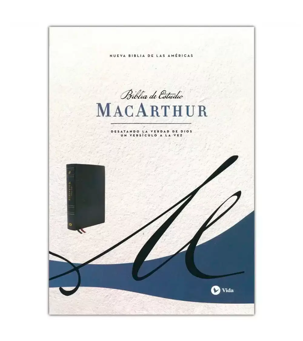 MCART NBLA BIBLIA DE ESTUDIO NBLA MAC ARTHUR PIEL NEGRO - Imagen 1